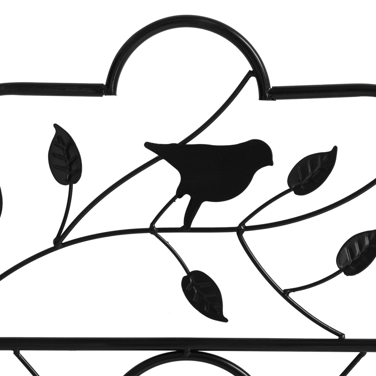 2 Pack Garden Trellis for Climbing Plants, Outdoor Metal Grid Panels with Birds and Leaves, for Roses, Vine Flower, Cucu