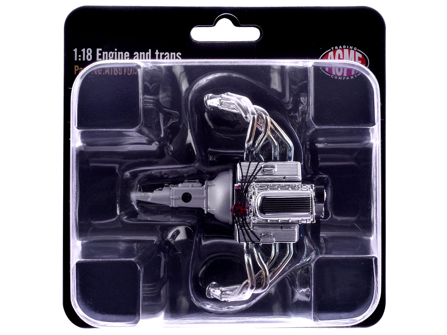Blown 427 Engine & Transmission Replica from "1957 Chevrolet 150 Gasser" 1/18 Model by ACME