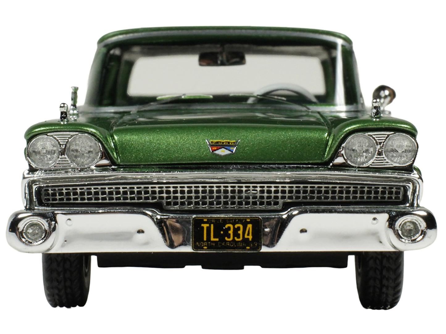 1959 Ford Country Squire Sherwood Green Metallic with Woodgrain Sides and Green Interior Limited Edition to 200 pieces Worldwide 1/43 Model Car by Goldvarg Collection