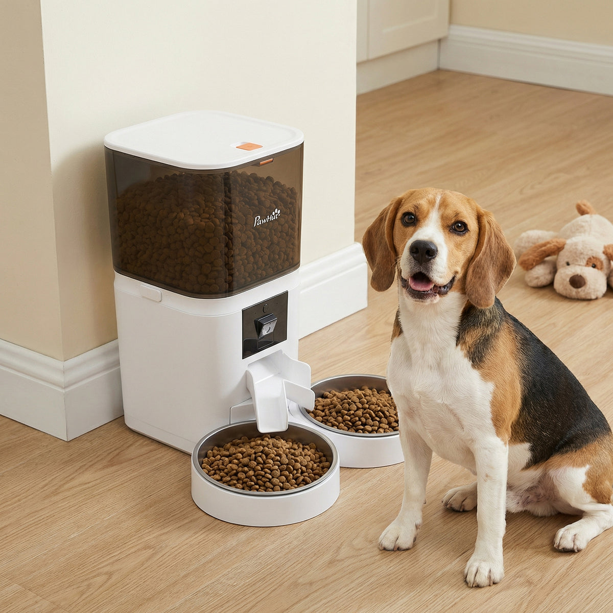 Automatic Cat Feeder for 2 Cats with HD Camera,2.4G & 5G WiFi Pet Food Dispenser 6L APP Control