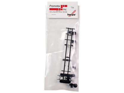Container Chassis for 2-Axle 48ft Trailer 1/87 (HO) Plastic Model by Promotex