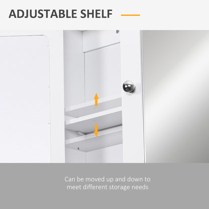 Medicine Cabinet, Wall-Mounted Bathroom Mirror Cabinet with Double Doors, Open Shelf, and Adjustable Shelf, Modern Bathr