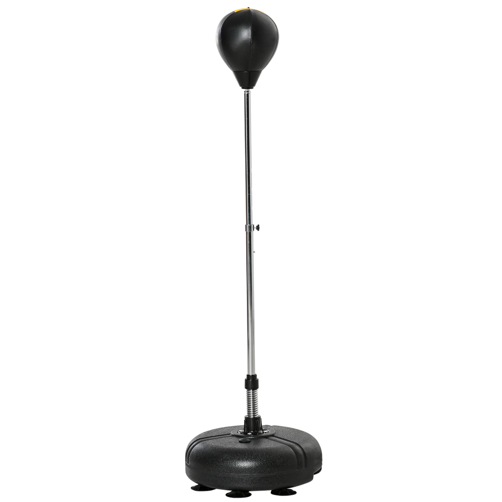 Soozier Reflex Bag with Stand, Freestanding Punching Bag Set with Speedball and Gloves, 52.4" -59.4" Adjustable Height f