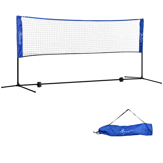 Soozier 10ft Badminton Net, Height Adjustable Outdoor Sports Net with Carry Bag, for Tennis, Pickleball and Volleyball, 