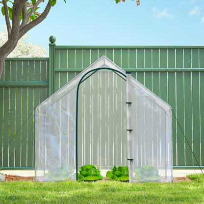 6'x3.3'x5.5' Walk-in Garden Greenhouse with Door and Window, Portable Mini Greenhouse for Plants Flowers Herbs, Steel Ou