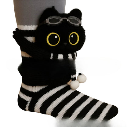 Plush Crochet Animal Cute Animal Socks