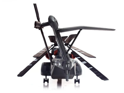 Sikorsky MH-53E Sea Dragon Helicopter "United States Navy Blackhawks Tail Number 17" Dark Gray 1/72 Diecast Model by Panzerkampf