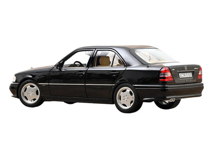 1993 Mercedes-Benz C36 AMG Black Metallic 1/18 Diecast Model Car by Norev