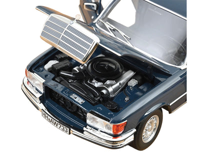 1979 Mercedes-Benz 350 SEL Hansa Blue 1/18 Diecast Model Car by Norev