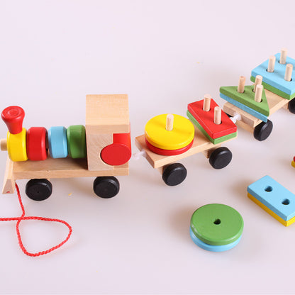 Wooden Train Educational Toy