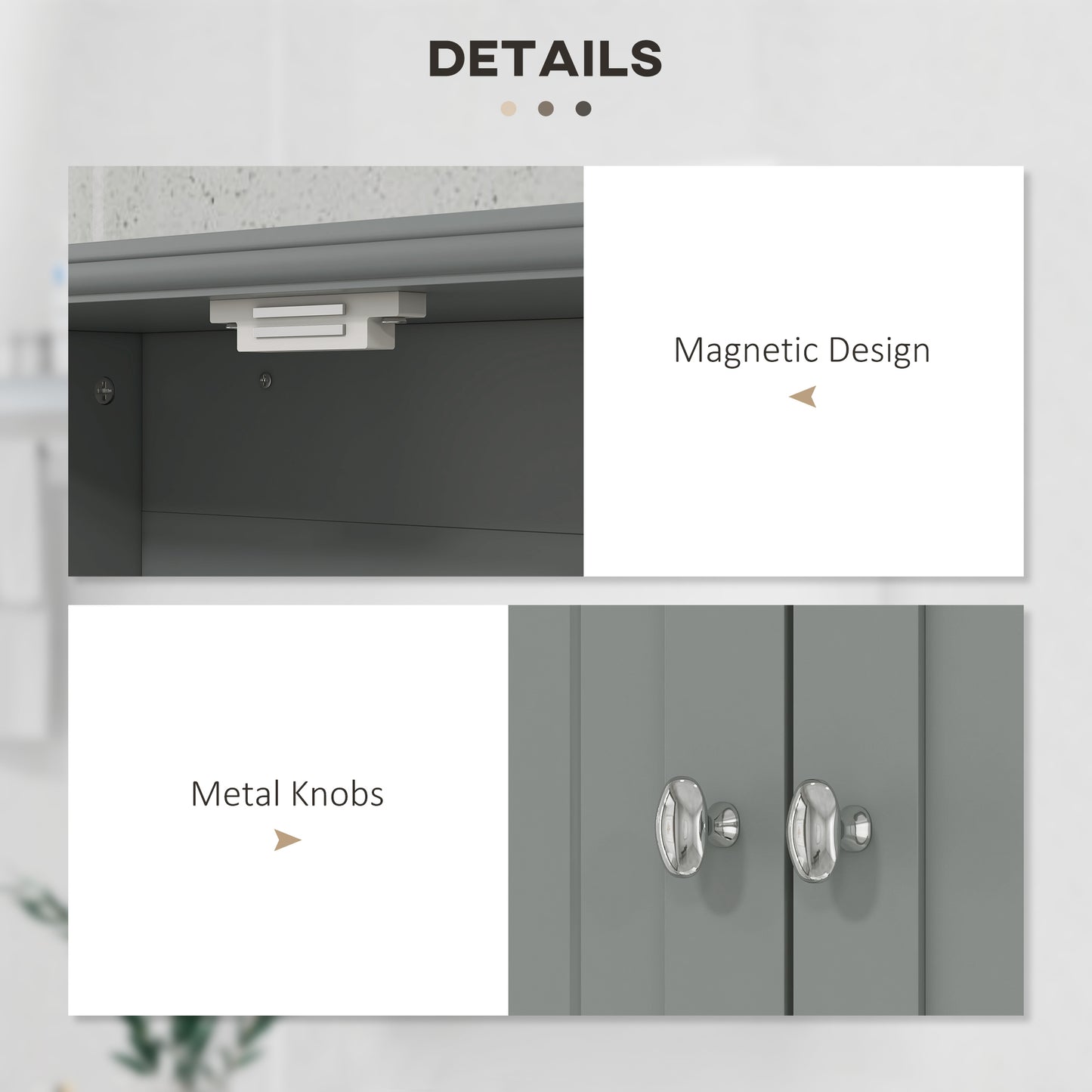 Bathroom Wall Cabinet with 2 Drawers, Modern Medicine Cabinet with 2 Doors and Open Shelf, Over the Toilet Storage Organ