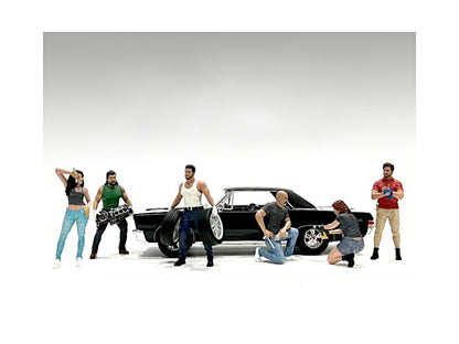 "Muscle Mechanics" 6 piece Figure Set for 1/18 Scale Models by American Diorama