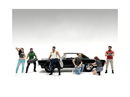 "Muscle Mechanics" 6 piece Figure Set for 1/24 Scale Models by American Diorama