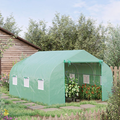 Outdoor Greenhouse Walk-In Greenhouse Portable Greenhouse Canada Garden Plant Flower Seed Greenhouse W/ Premium Steel Fr
