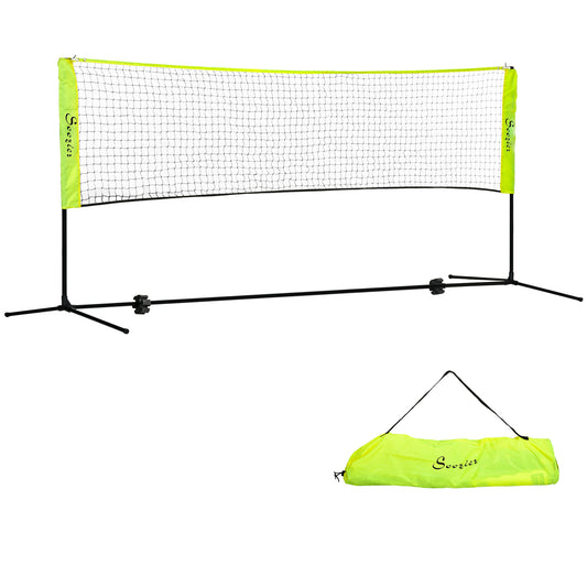 Soozier 10ft Badminton Net, Height Adjustable Outdoor Sports Net with Carry Bag, for Tennis, Pickleball and Volleyball, 