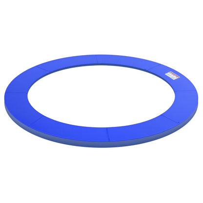 ⌀8ft Trampoline Pad ⌀96" Spring Safety Replacement Gym Bounce Jump Cover EPE Foam, No Holes for Pole, Blue