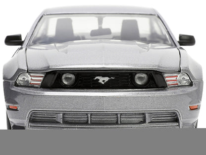 2010 Ford Mustang GT Gray Metallic with Flames "Ford Motor Company" "Bigtime Muscle" Series 1/24 Diecast Model Car by Jada