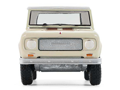 1967 International Scout 800 Sportop Cream with Brown Stripes and White Top "All Terrain" Series 17 1/64 Diecast Model Car by Greenlight