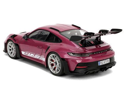 Porsche 911 GT3 RS Red Violet Metallic with White Stripes "Pink Slips" Series 1/18 Diecast Model Car by Jada