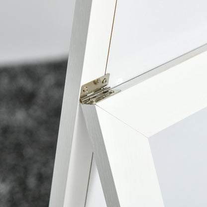 58" x 20" Full Length Mirror with Frame, Floor Standing Mirror, Rectangular Full Body Mirror for Bedroom, Living Room, W