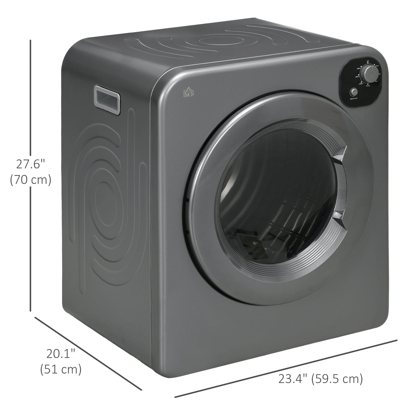 Compact Laundry Dryer Machine, 1300W, 3.22 Cu. Ft. Electric Portable Clothes Dryer with 7 Drying Modes for Apartment or 