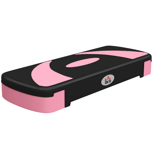 Soozier Adjustable Aerobic Stepper, Exercise Step Platform, Step Exercise Trainer, Workout Fitness Yoga Risers, 4"-6"-8"