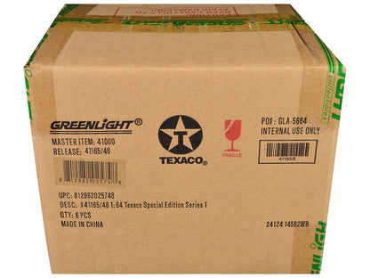 "Texaco Special Edition" Series 1 Set of 6 pieces 1/64 Diecast Model Cars by Greenlight