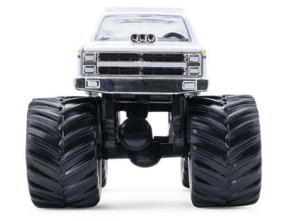 1986 Chevrolet Silverado Monster Truck "Royal Canadian Mounted Police" White with Stripes "Kings of Crunch - Hot Pursuit" Special Edition 1/64 Diecast Model Car by Greenlight
