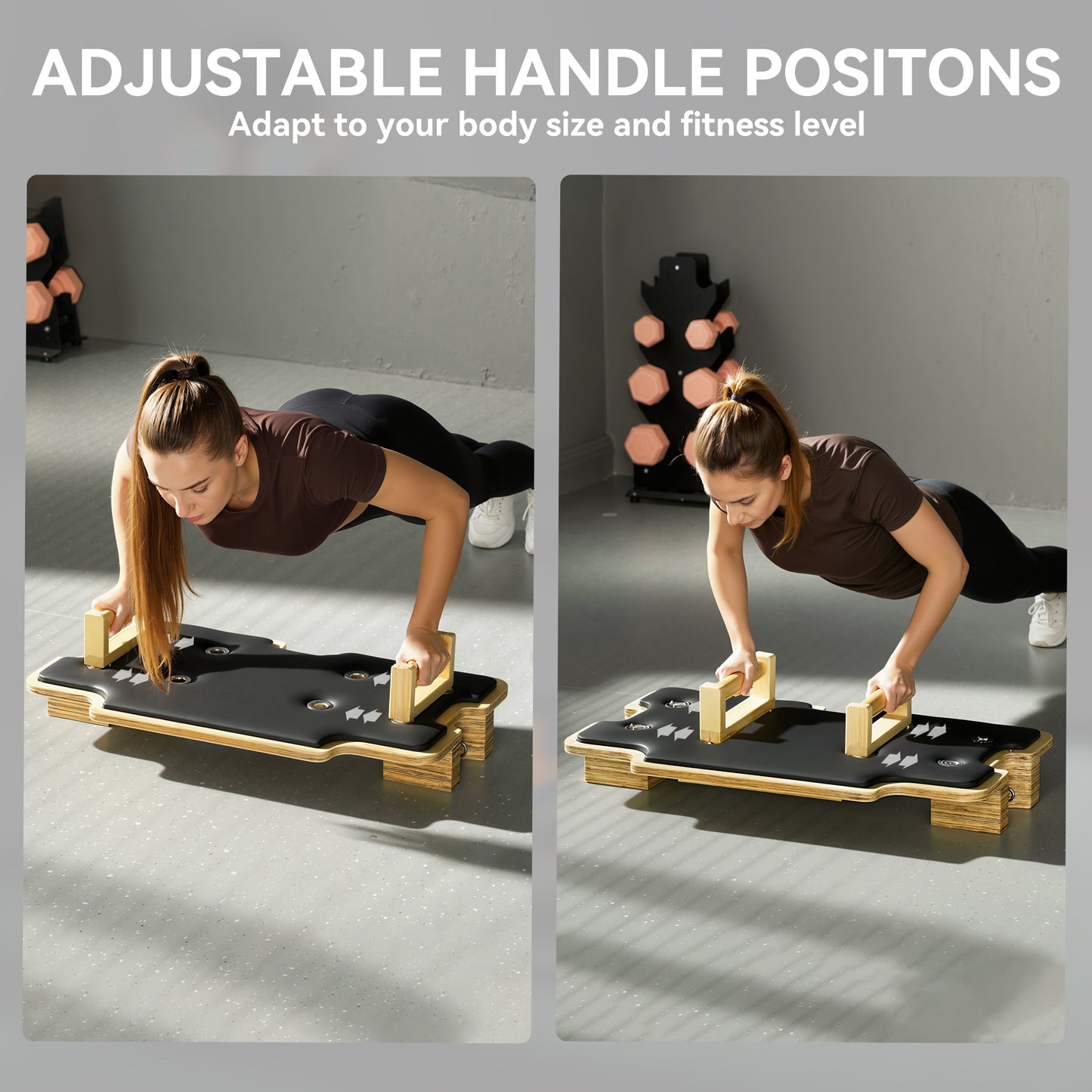 Soozier Foldable Pilates Reformer Machine, Multifunctional Pilates Board with Resistance Bands and Multi-Grips for Home 