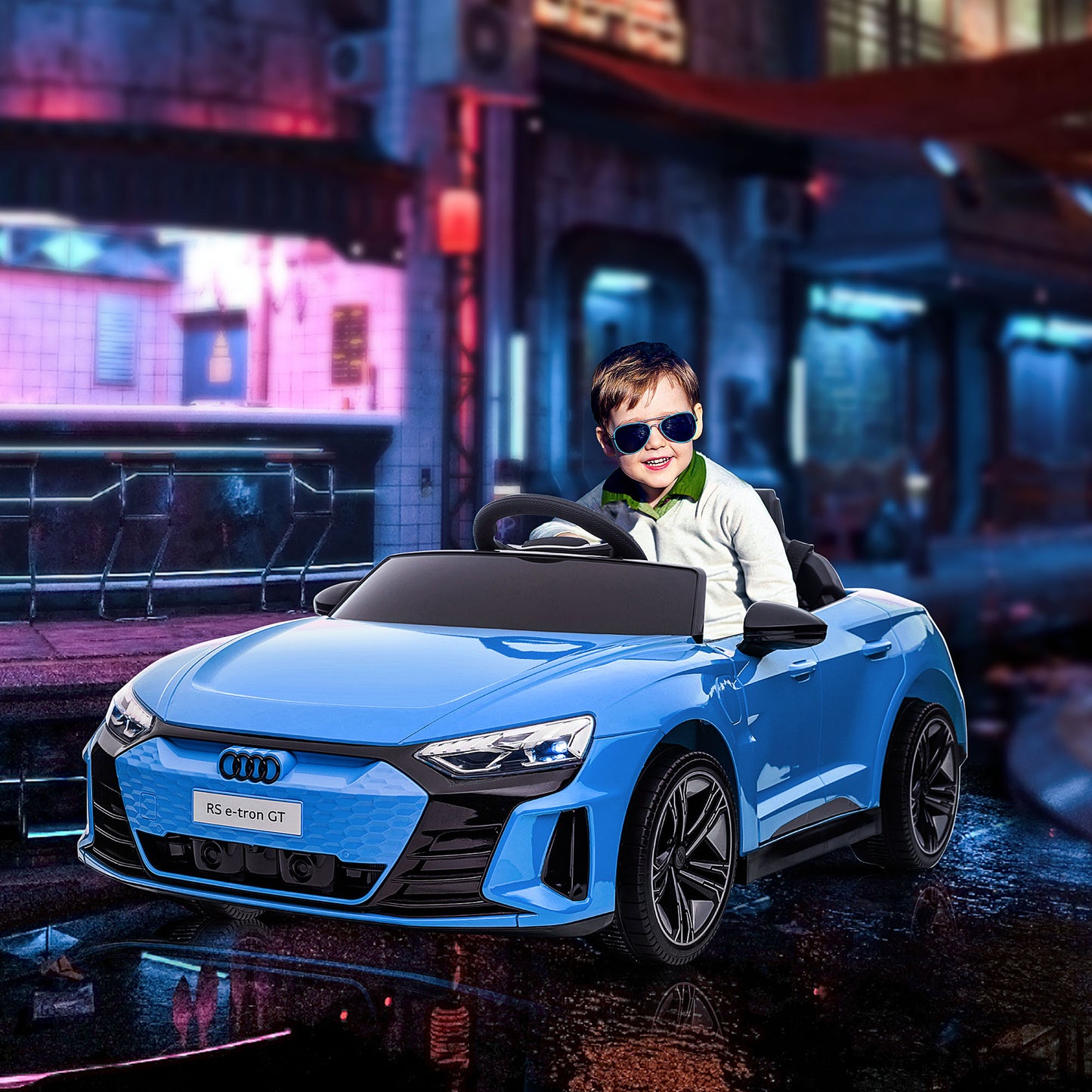 VarietyKart Ride-On Toy On Car with Remote Control, 12V 3.1 MPH Electric Ride for Kids w/ Suspension System, Horn Honkin