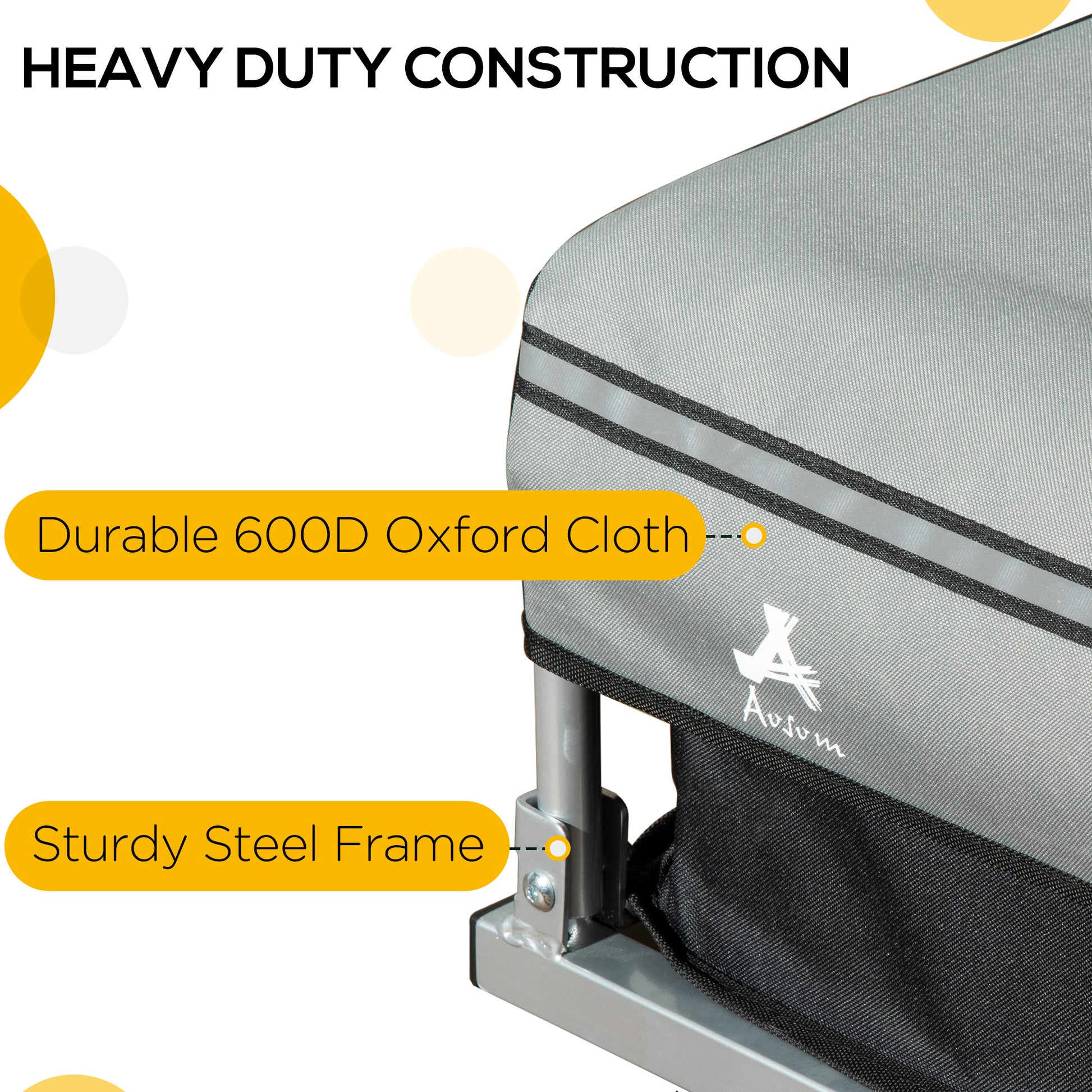 VarietyKart Outdoor Bike Cargo Trailer, Foldable Bicycle Luggage Wagon, Triple Safety, 16" Wheels, Removable Cover, Blac