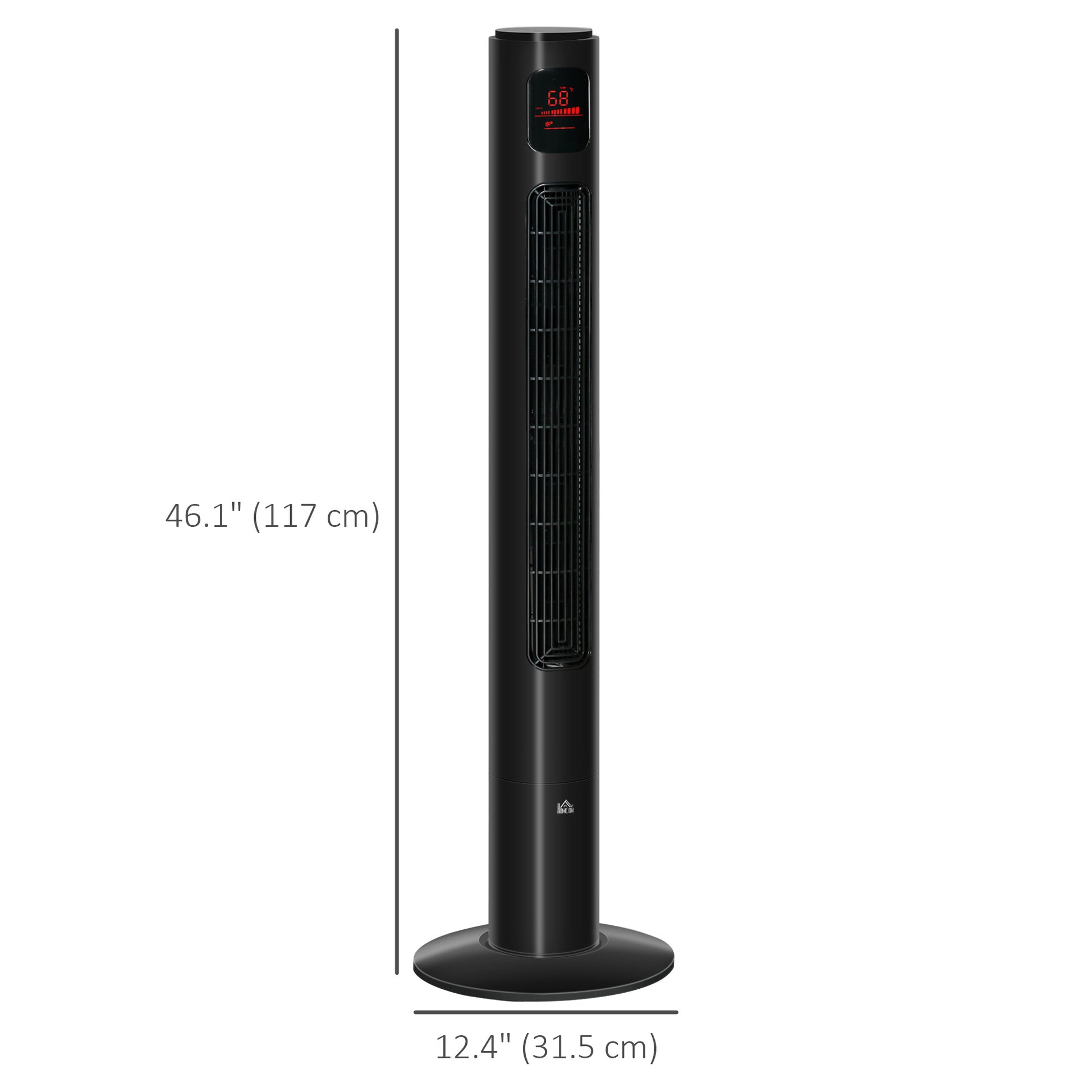 Freestanding Tower Fan Cooling for Home Bedroom with Oscillating, 3 Speed, 12h Timer, LED Sensor Panel, Remote Controlle