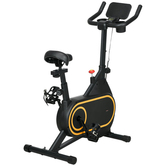 Soozier Exercise Bike, Magnetic Resistance Exercise Bike with LCD Display, Low Noise Stationary Indoor Cycling Bike for 