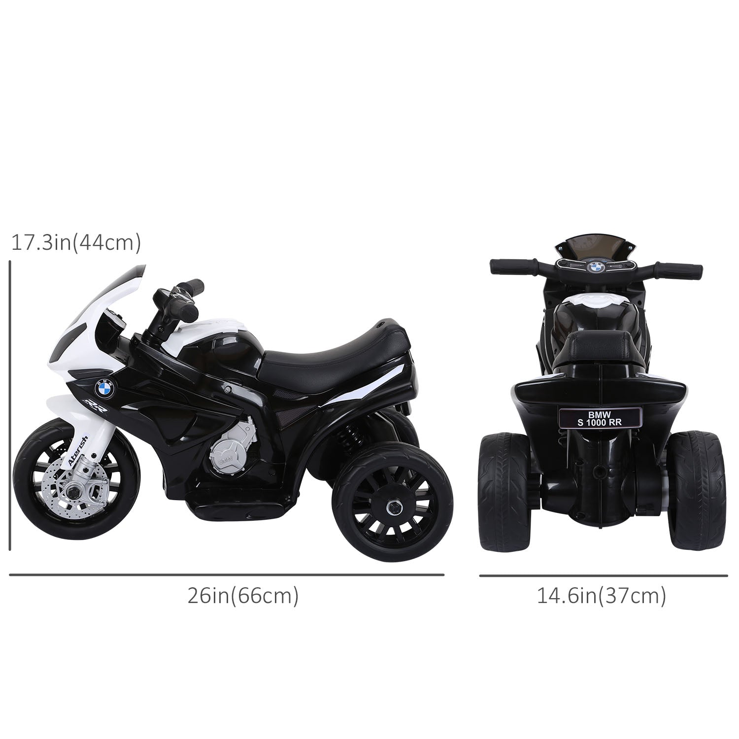 VarietyKart Kids Motorcycle, 6V Battery Powered Toddler Motorcycle with Headlight, Music, 3 Wheels Electric Motorcycle f