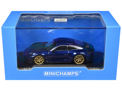 2025 Porsche 911 (992.2) GT3 Touring Blue Metallic Limited Edition to 240 pieces Worldwide 1/64 Diecast Model Car by Minichamps