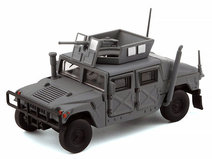HUMVEE 4-CT Military Vehicle Matt Gray with Alternative Tops 1/64 Diecast Model Car by BM Creations