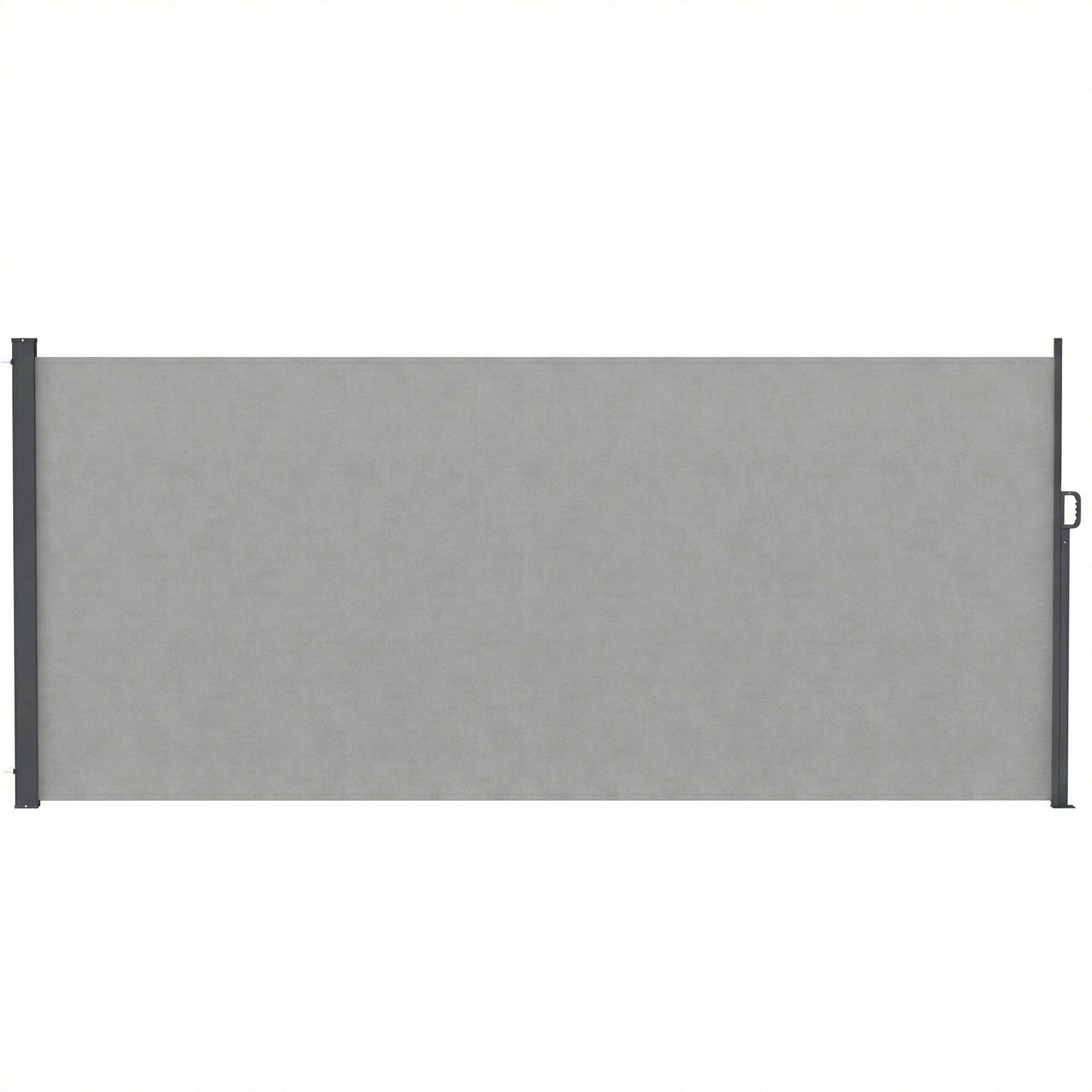 Retractable Side Awning, 165" x 73" Outdoor Privacy Screen, Water-Resistant, UV 50+, Light Grey