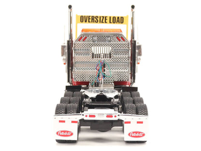 Peterbilt 589 Tridem-Axle Truck Tractor with Day Cab Legendary Red "Transport Series" 1/32 Diecast Model by Diecast Masters