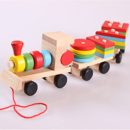 Wooden Train Educational Toy