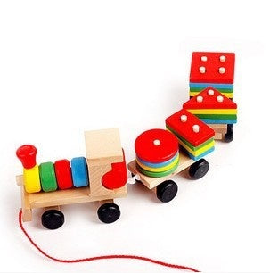 Wooden Train Educational Toy
