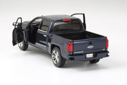 2018 Chevrolet Silverado LTZ Pickup Truck Centennial Edition Blue Metallic "100 Years Anniversary" 1/27 Diecast Model Car by Motormax