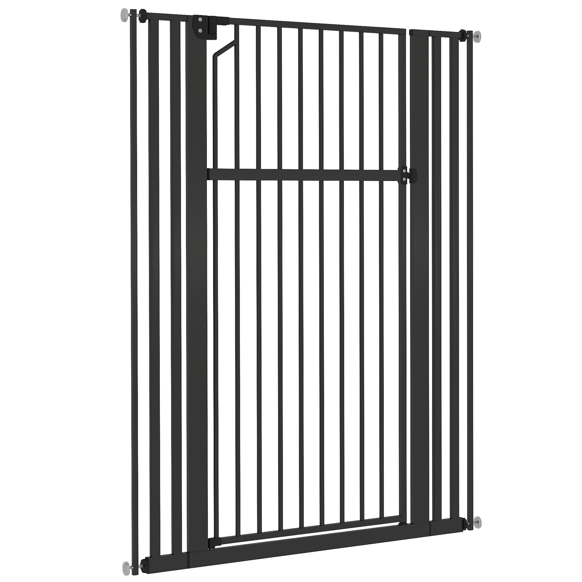 55" Extra Tall Pet Gate 30-41" Wide Adjustable Baby Gate Pressure Mounted for Doorways, Hallways, Stairs