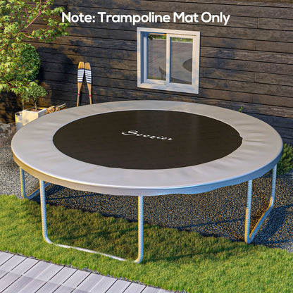 Soozier Trampoline Mat Replacement with Spring Pull Tool and 72 V-Hooks, Fits 12ft Trampoline, Using 5.5" Springs, Orang