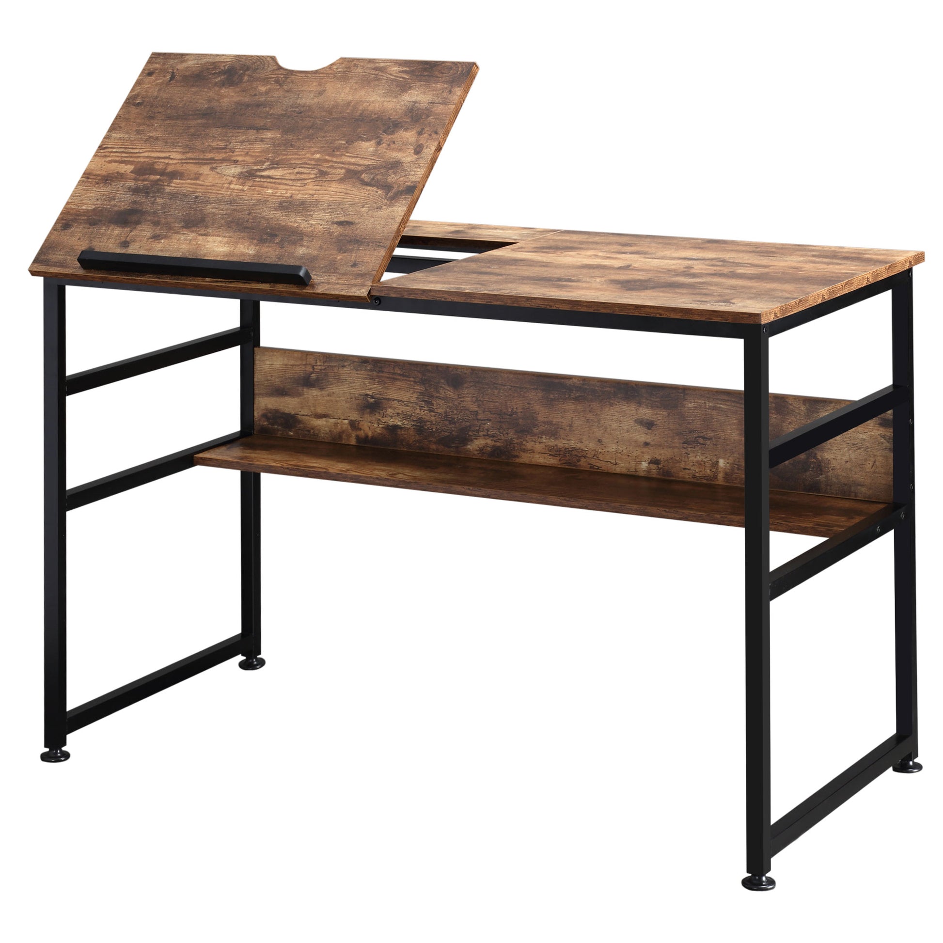 Adjustable Drafting Table Art Desk Drawing Table Craft Desk Workstation for Painting Multifunctional Writing Desk with T