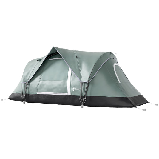 5 Person Family Tent, Outdoor Camping Tent with Lighting Hook, Carrying Bag for Camping, Hiking and Travelling, Green