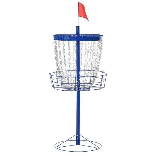 Soozier 24-Chain Portable Practice Basket for Disc Golf Target Stand Easy Assembly & Lightweight Basket w/ Carry Bag Dee