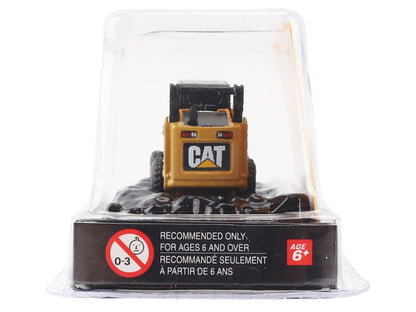 CAT Caterpillar 272C Skid Steer Loader with Pallet Fork Yellow "Micro-Constructor" Series Diecast Model by Diecast Masters