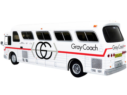 1966 GM PD4107 "Buffalo" Coach Bus "Gray Coach" Destination: "Pearson Airport" Toronto (Ontario Canada) "Vintage Bus & Motorcoach Collection" 1/87 Diecast Model by Iconic Replicas