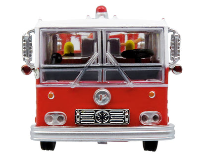 1974 Ward LaFrance Fire Engine "San Francisco Fire Department – Engine 31" Red with White Top "5 Alarm" Series Limited Edition 1/87 (HO) Diecast Model by Iconic Replicas