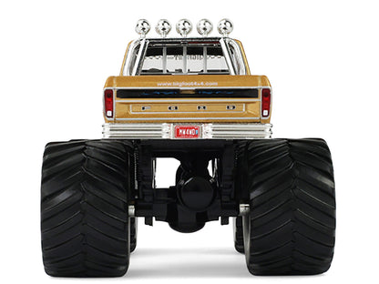 1979 Ford F-250 Monster Truck "Bigfoot #1 50th Anniversary" Gold Metallic "Kings of Crunch" Series 1/43 Diecast Model Car by Greenlight